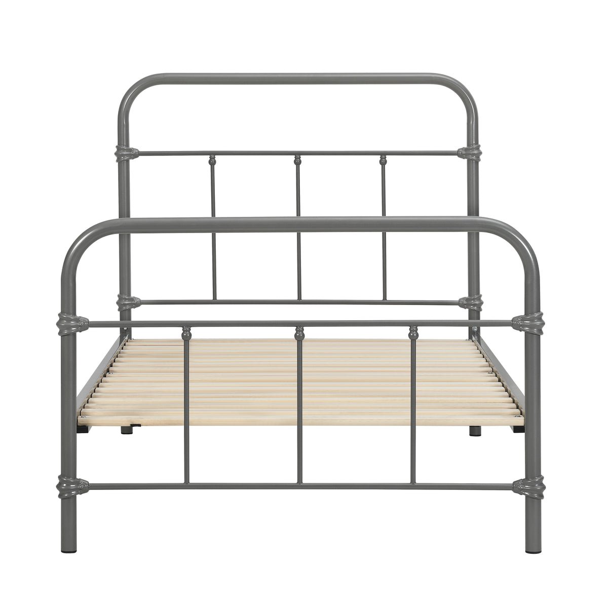 Wallace Single Bed - Grey Metal