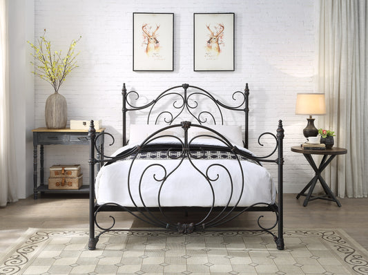 BOGART Queen Size Cast and Wrought Iron Bed