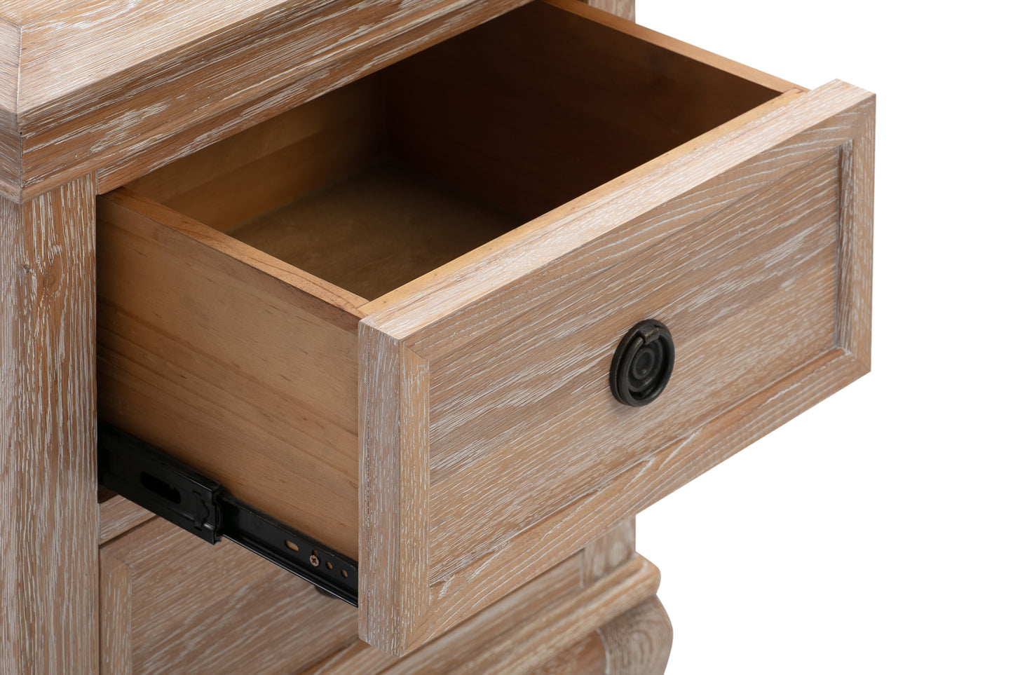 Fabian 2 Drawer Bedside Table European White Oak