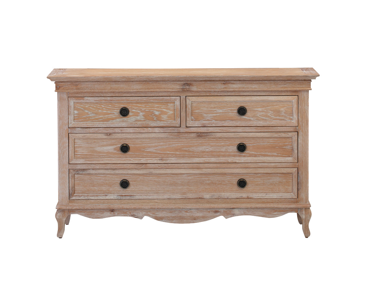 Fabian 4 Drawer Dressing Table European White Oak