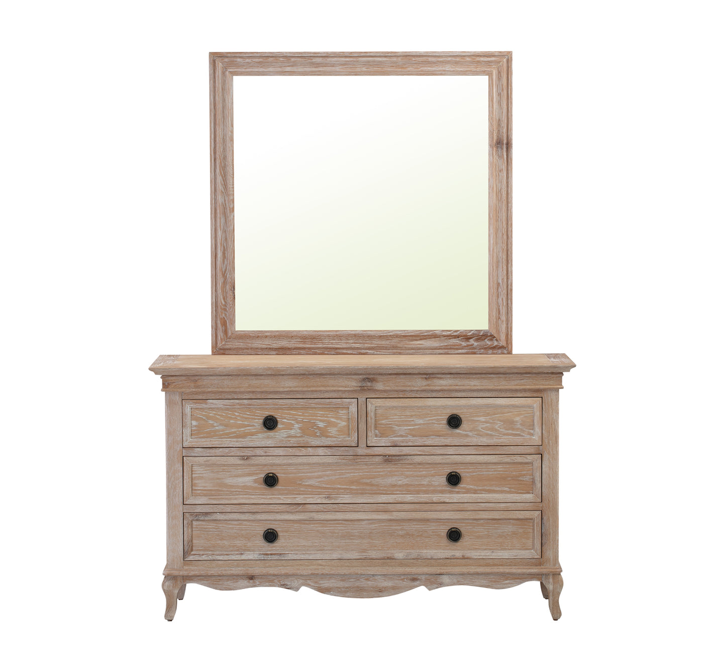 Fabian 4 Drawer Dressing Table European White Oak