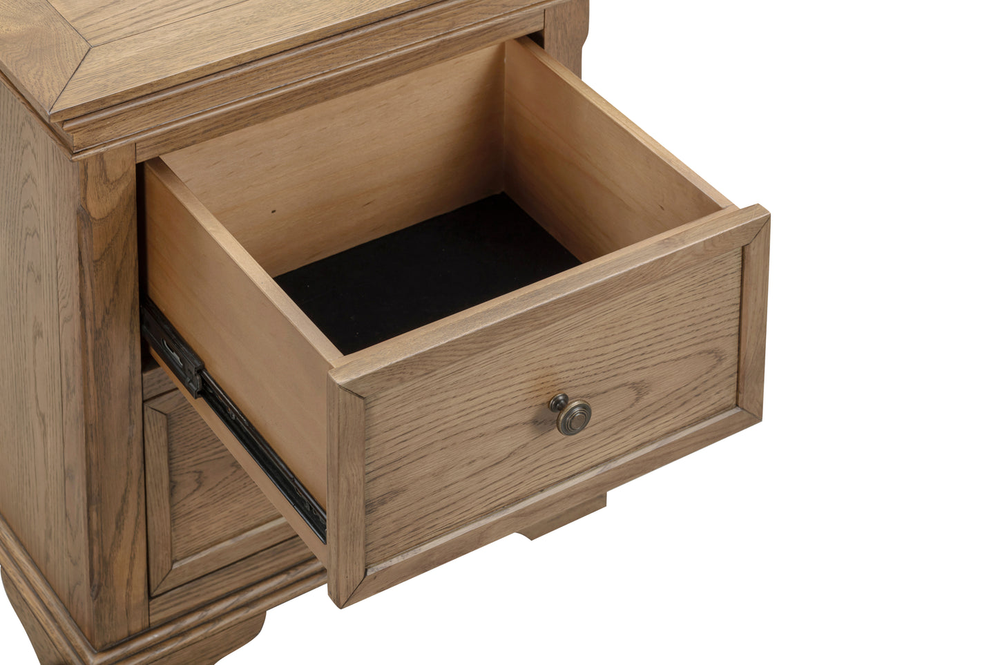 Dorset Oak Bedside Table 2 Drawers
