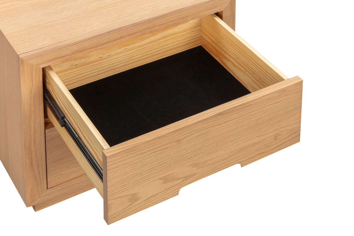 Melody Oak 2 Drawer Bedside Table