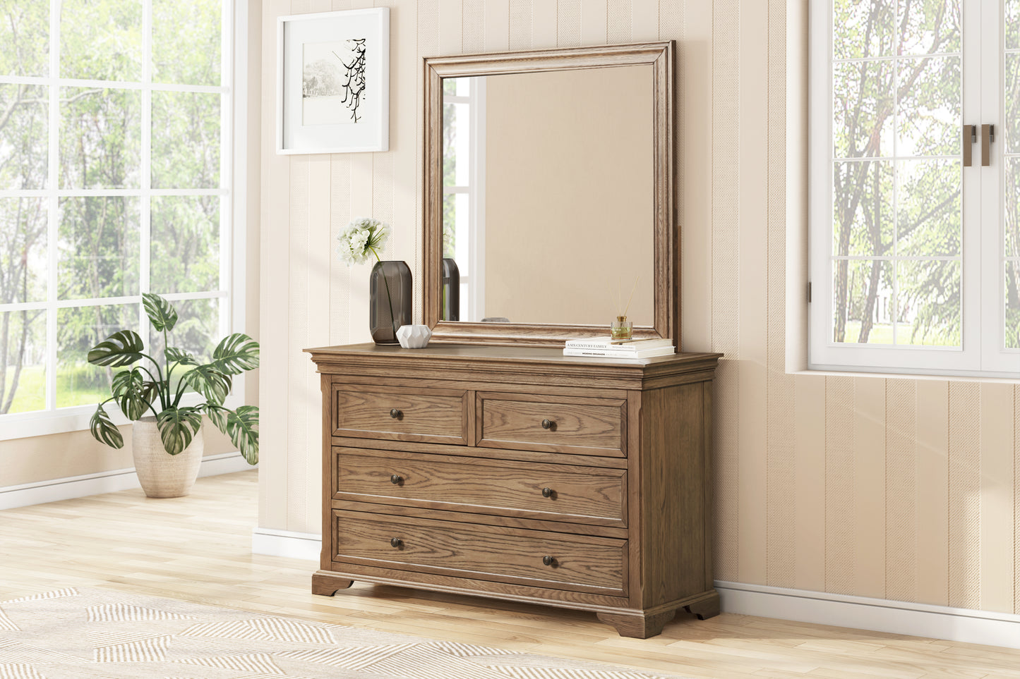 Dorset Oak Dresser 6 Drawers