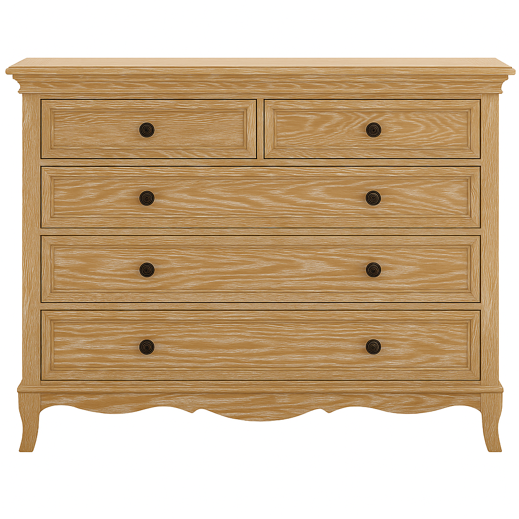 Fabian 5 Drawer Tallboy European White Oak