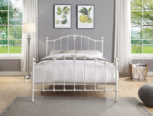 CLAREMONT Queen Size Cast and Wrought Iron Bed