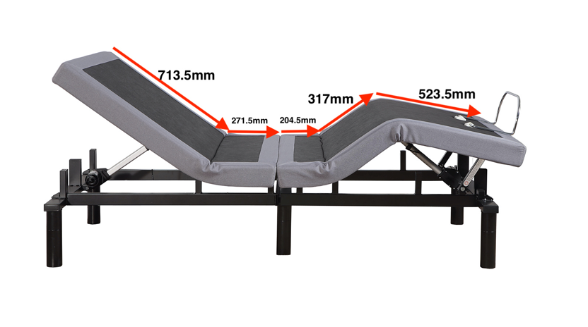 SNUG 200i Long Single Electric Adjustable Bed Zero-Gravity