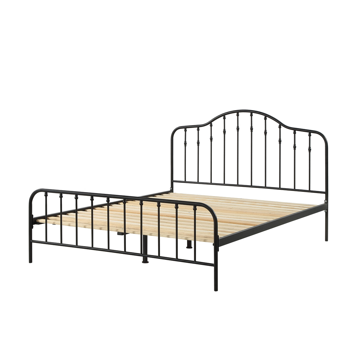 Shandwick King Bed - Black Metal