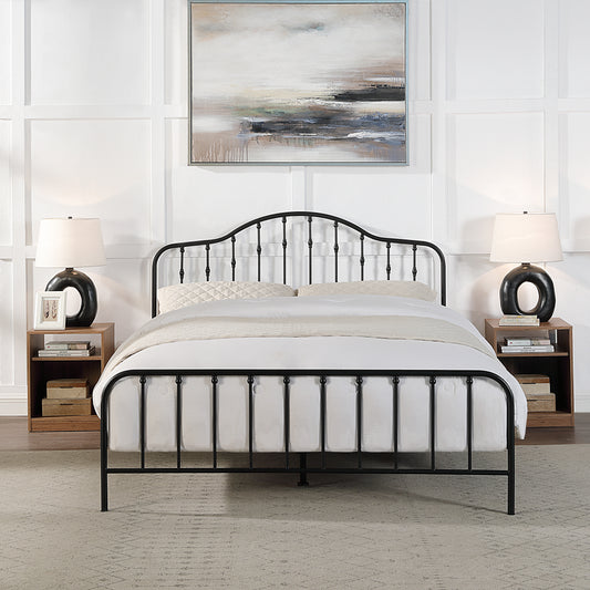 Shandwick Queen Bed - Black Metal