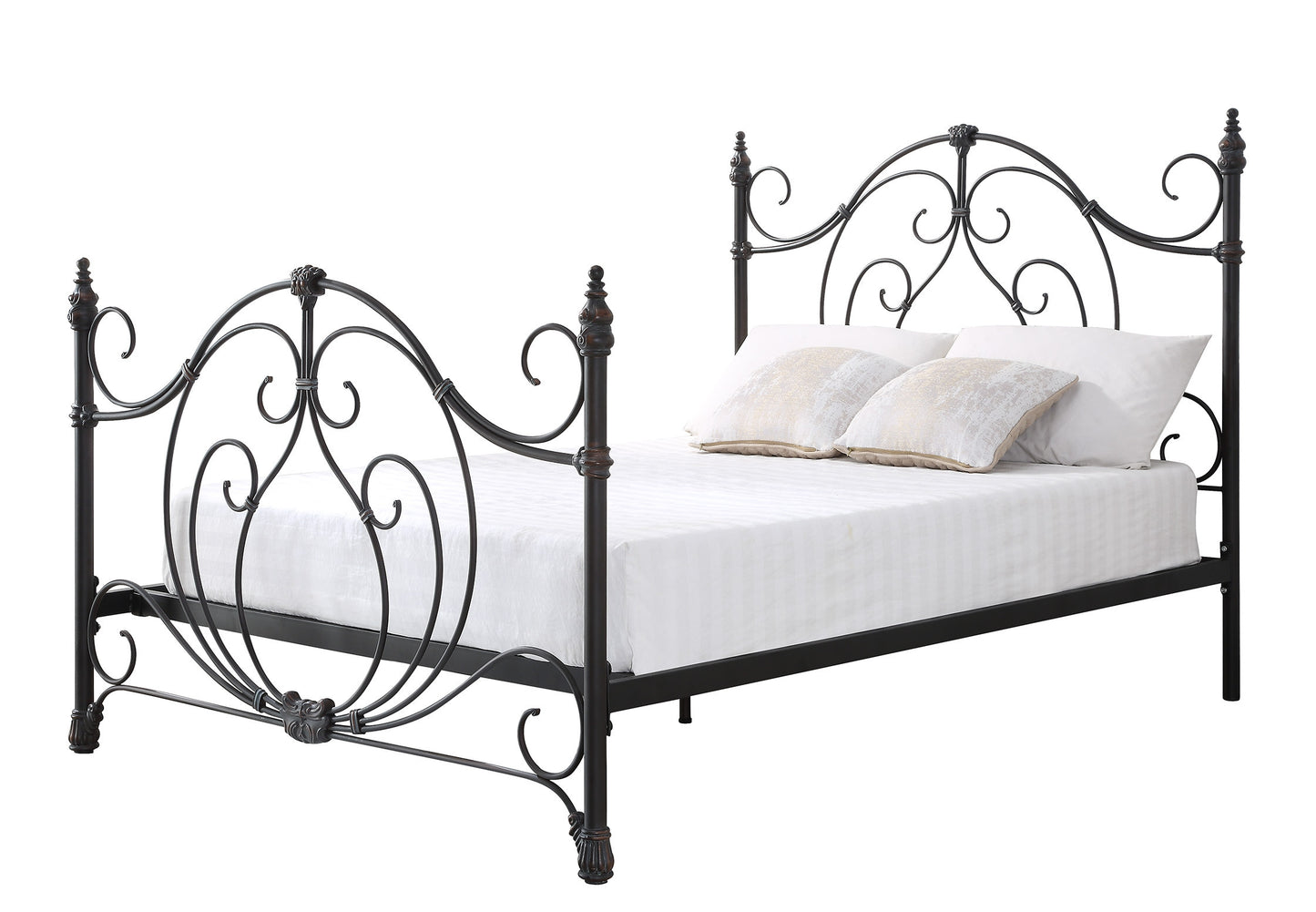 BOGART Queen Size Cast and Wrought Iron Bed