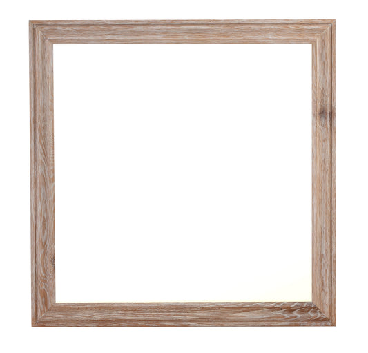 FABIAN Dressing Table Mirror & Fixing Kit White Oak