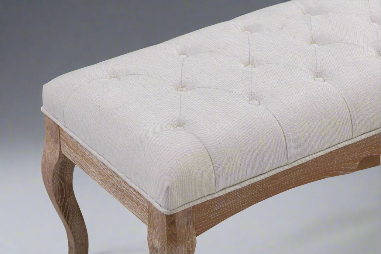Fabian Upholstered Bench European White Oak