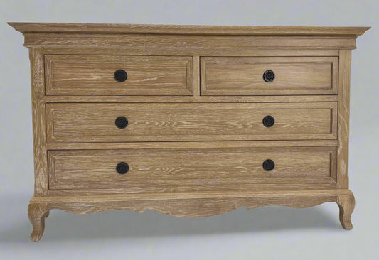 Fabian 4 Drawer Dressing Table European White Oak