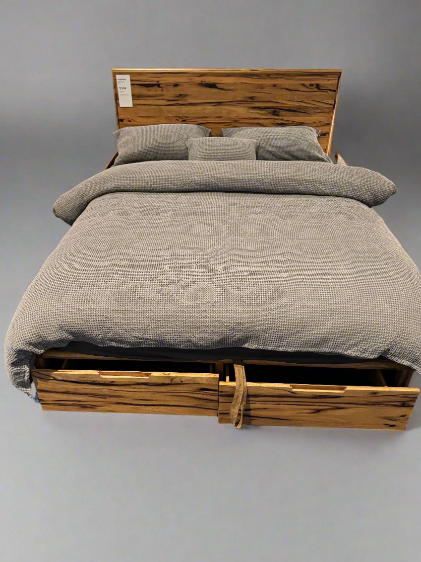 Kimberley King Storage Bed Marri Timber