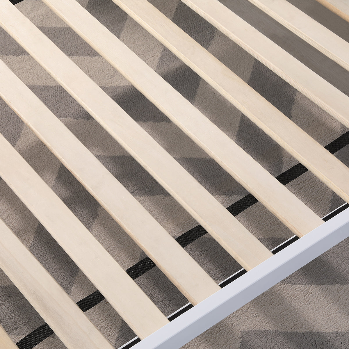 Wallace Single Bed - White Metal