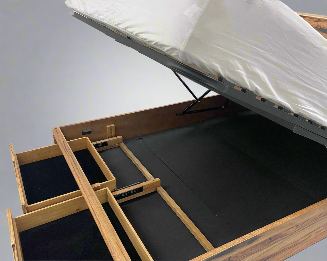 Kimberley King Storage Bed Marri Timber