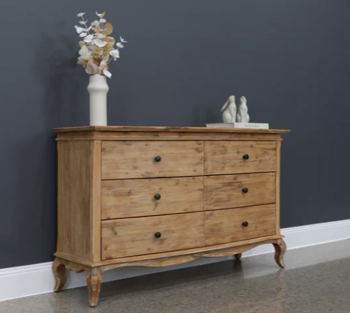 French Provincial Oak Dressing Table Weathered Provincial Finish