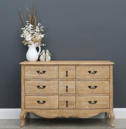 Mt Eden 9 Drawer Dresser - White Oak