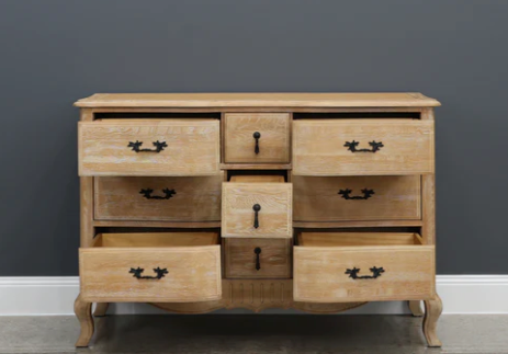 Mt Eden 9 Drawer Dresser - White Oak