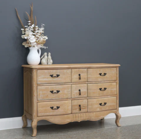 Mt Eden 9 Drawer Dresser - White Oak