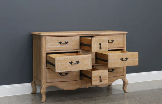 Mt Eden 9 Drawer Dresser - White Oak