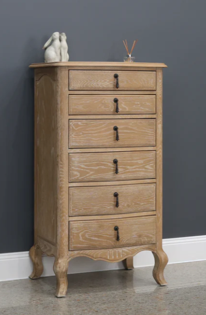 Mt Eden 6drw Narrow Chest - White Oak