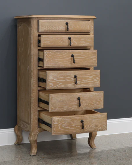 Mt Eden 6drw Narrow Chest - White Oak