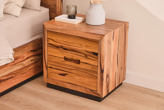 Kimberley Marri Timber 2 Drawer Bedside Table