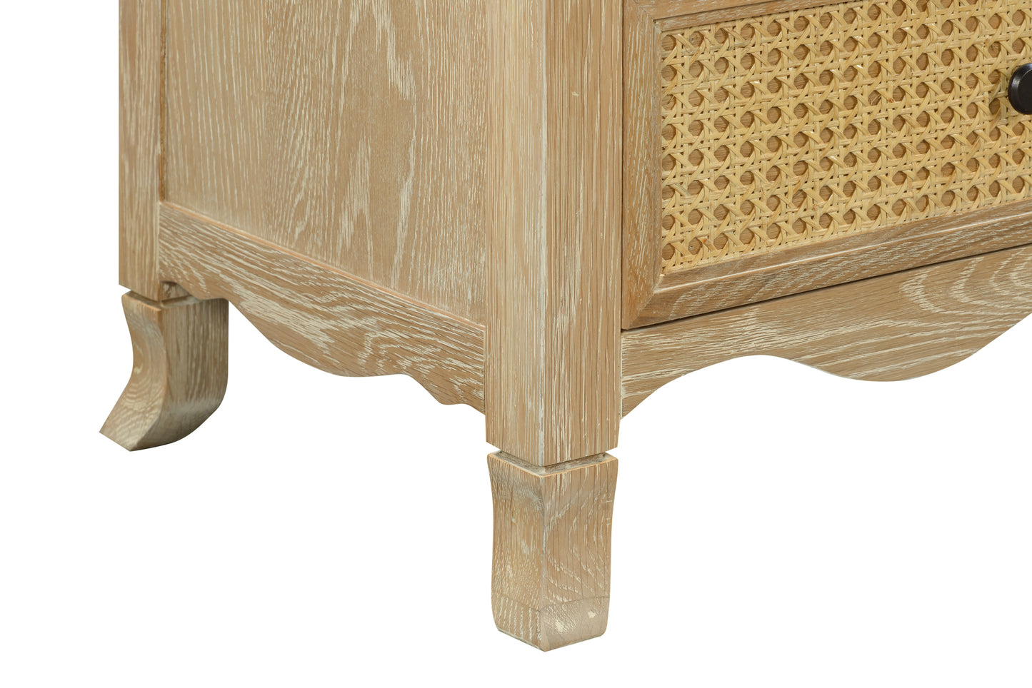 SIERRA Rattan Tallboy European Oak and Rattan Finish