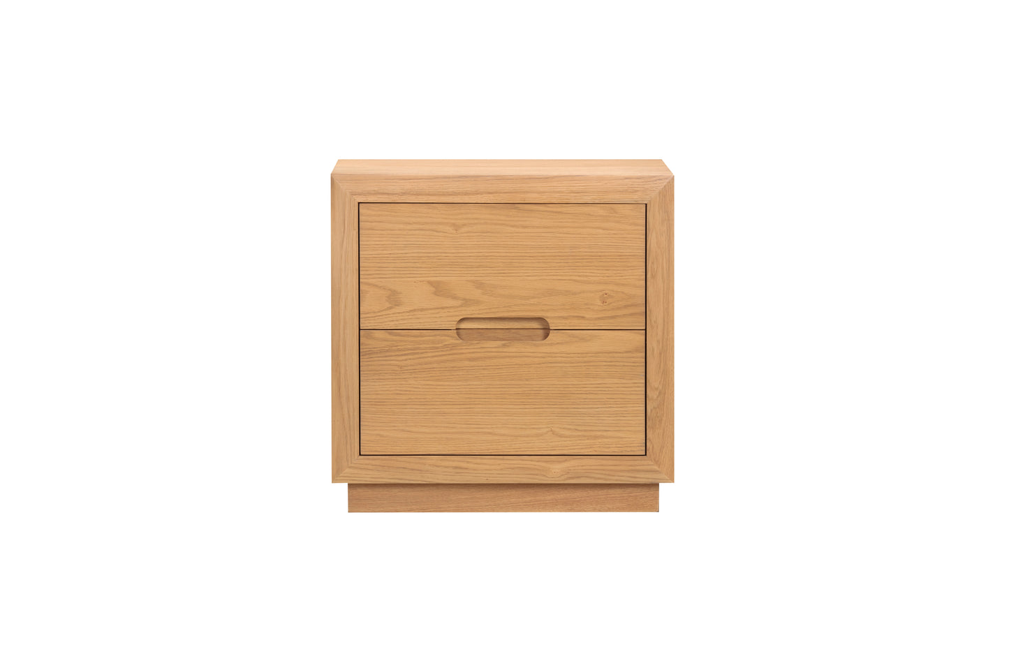 Melody Oak 2 Drawer Bedside Table