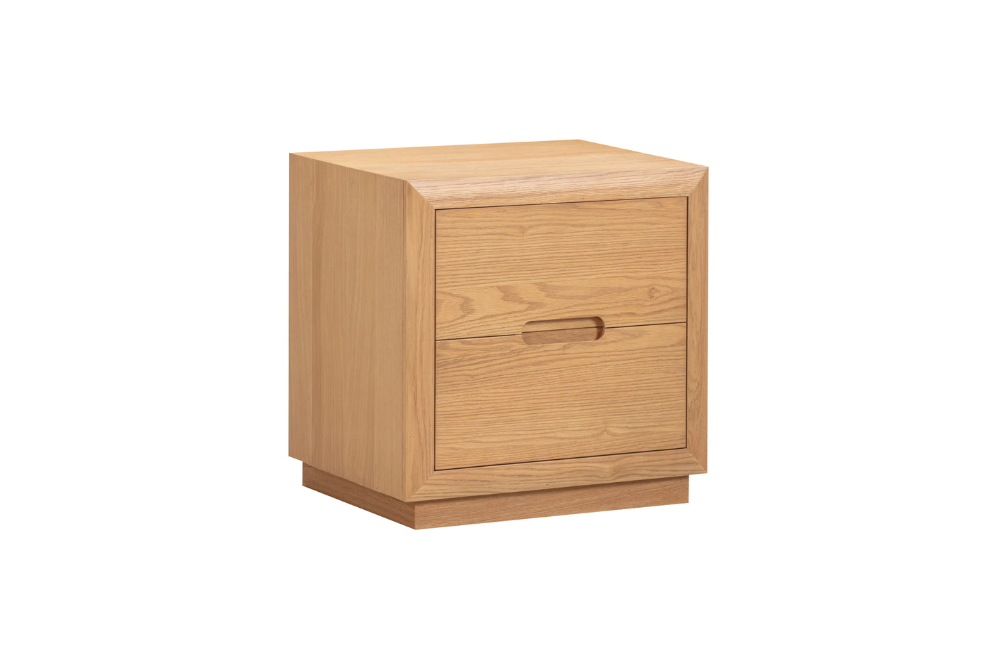 Melody Oak 2 Drawer Bedside Table
