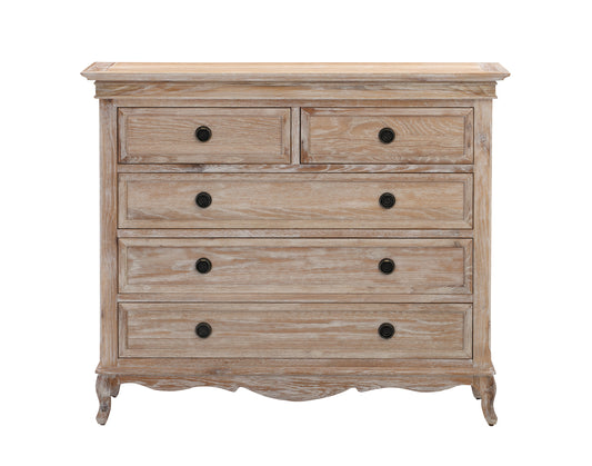 Fabian 5 Drawer Tallboy European White Oak