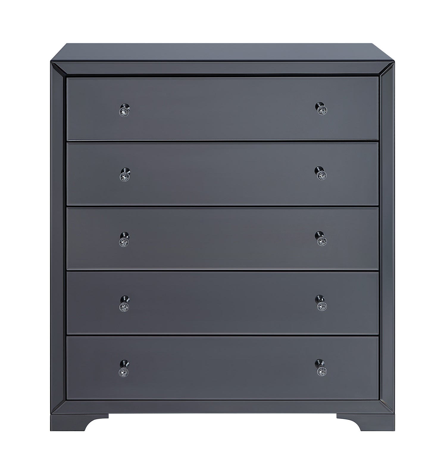 BOULEVARD Smoke Mirror Tallboy 5 drawers