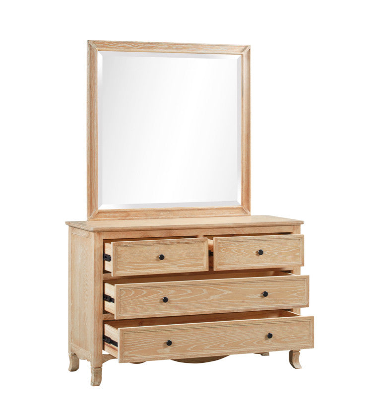 SIENA Dressing Table 4 Drawers European Oak