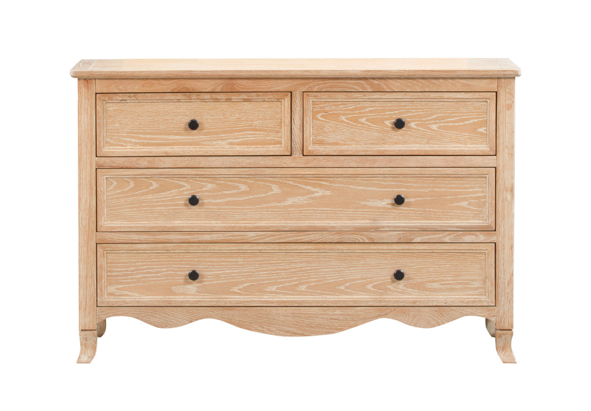 SIENA Dressing Table 4 Drawers European Oak