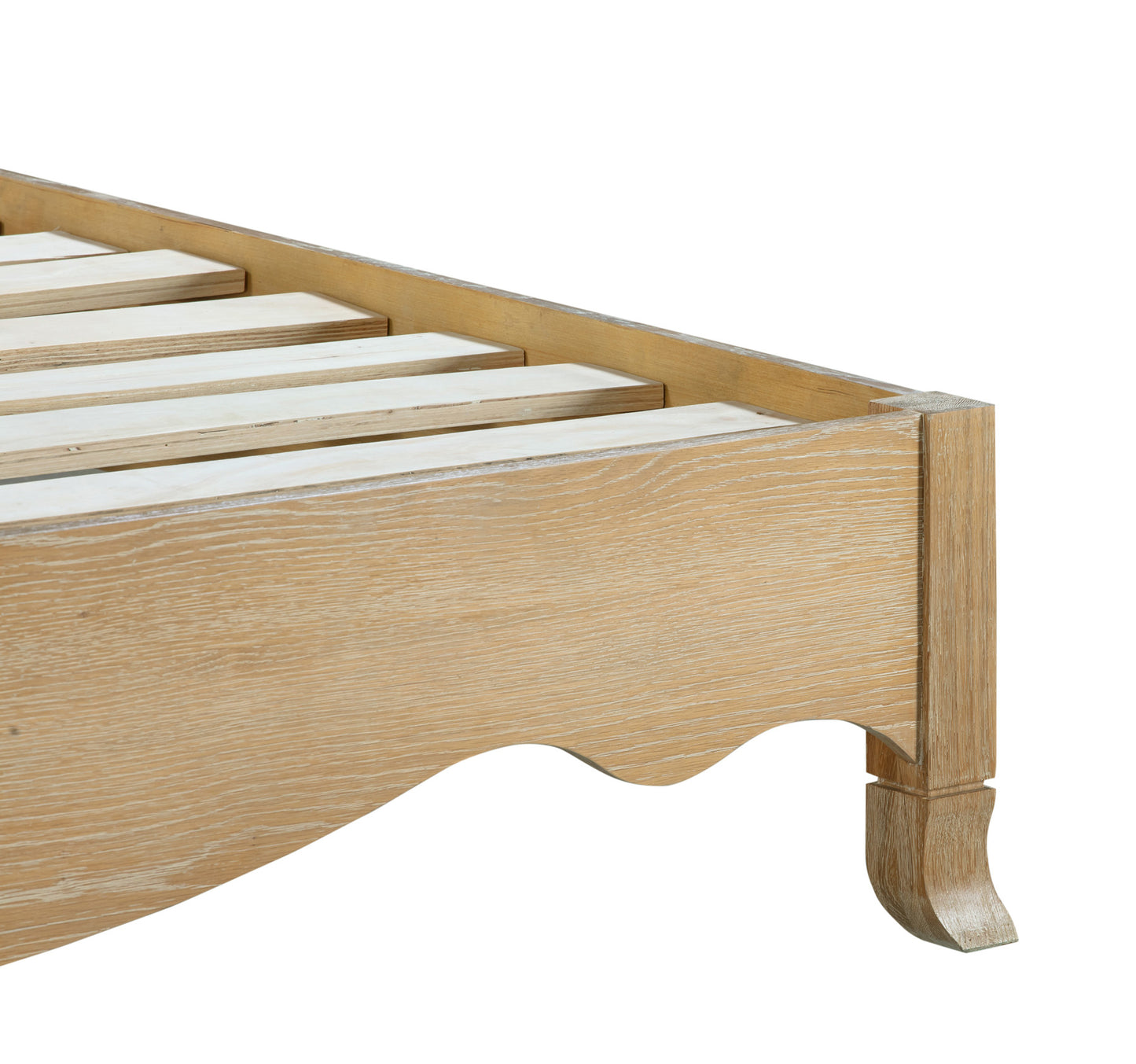 SIENA King European Oak & Upholstered Bed