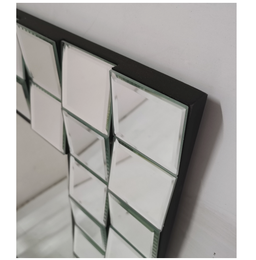 VALERIA Wall Mirror Rectangular shape with angled mirror decorative edges